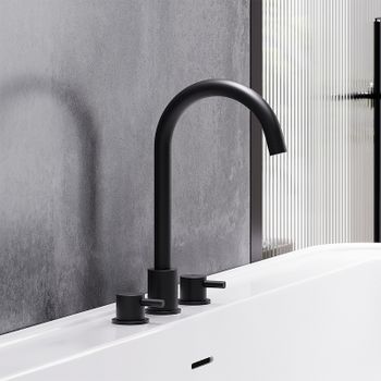 Смеситель для раковины Damixa Scandinavian Pure 360200300 Черный матовый — фото 4, Смесители для раковины