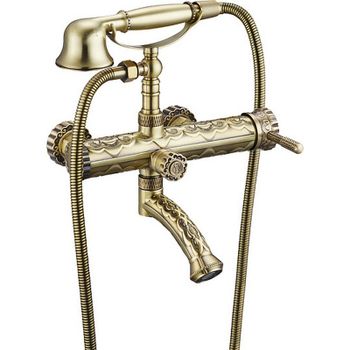 Смеситель для ванны ZorG Antic A 100W-BR Бронза — фото 1, Смеситель для ванны