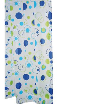 Штора для ванны Ridder Kreise 200х180 Синяя — фото 2, Шторы для ванной