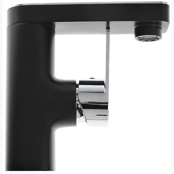 Смеситель для раковины Orange OneLife P08-021b Черный матовый Хром глянцевый — фото 3, Смесители для раковины