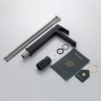 Смеситель для раковины Splenka S01.15.06 Черный матовый — фото 11, Смесители для раковины