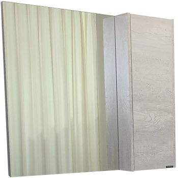 Зеркальный шкаф Comforty Бремен 90 00004142374 Дуб белый — фото 1, Зеркальные шкафы в ванную