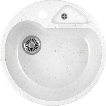 Кухонная мойка Domaci Бьелла DMC-08K GWS-08K-331 Белая — фото 1, Кухонные мойки