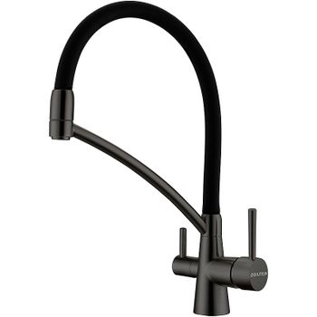 Смеситель для кухни Paulmark Siegen Si213111-GM Вороненая сталь — фото 1, Смесители для кухни