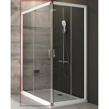 Душевая дверь Ravak Blix BLRV2К-100 1XVA0100Z1 профиль Белый стекло Transparent — фото 1, Раздвижные душевые двери