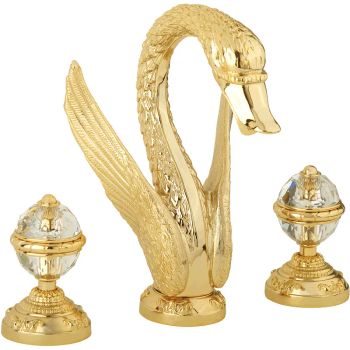 Смеситель для раковины Migliore Luxor 23085 Золото — фото 1, Смесители для раковины