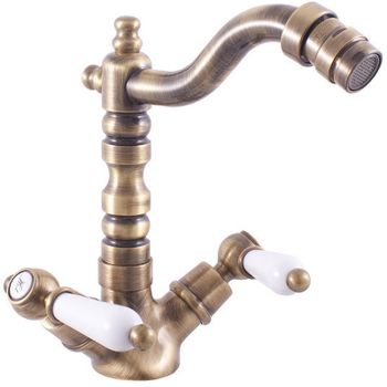 Смеситель для биде Rav Slezak Morava retro MK520.5/9SM Бронза — фото 1, Смесители для биде