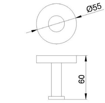 Крючок Nofer Niza 16849.S Нержавеющая сталь матовая — фото 3, Крючки для полотенец
