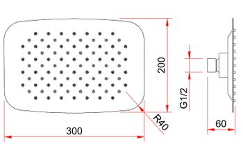 Душевая система Berges Ventas 3O Black 073010 Черная матовая — фото 7, Встраиваемые душевые комплекты