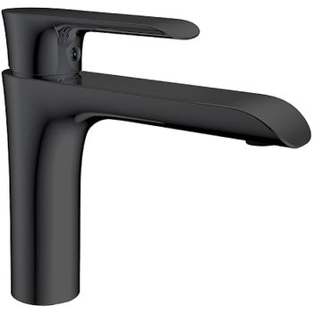 Смеситель для раковины Vincea Esse VBF-1E1MB Черный матовый — фото 1, Смесители для раковины