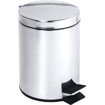 Ведро для мусора Bemeta Hotel 104315052 Хром матовый — фото 1, Мусорные ведра