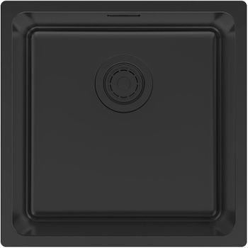 Кухонная мойка Paulmark Yuni 44 Uni YU44-MBN Черная матовая — фото 1, Кухонные мойки