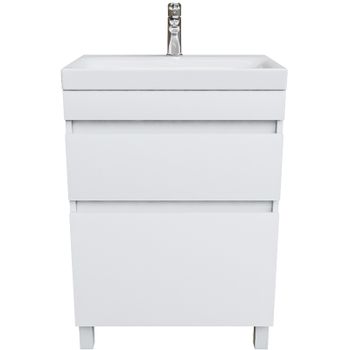 Тумба с раковиной Iddis Zodiac 60 ZOD6CBFi95K Белая — фото 2, Тумбы с раковиной