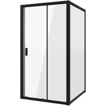 Душевой уголок Niagara Nova 90х100 NG-82-9AB-A100B профиль Черный стекло прозрачное — фото 1, Квадратные душевые уголки