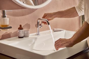 Смеситель для раковины Hansgrohe Tecturis S 73320000 Хром — фото 4, Смесители для раковины