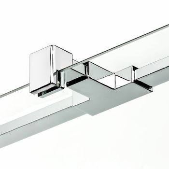 Душевой уголок New Trendy New Soleo Chrome 100х100 K-0632 профиль Хром стекло прозрачное — фото 3, Квадратные душевые уголки