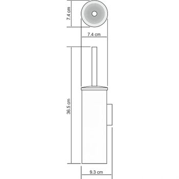 Ершик для унитаза WasserKRAFT K-1087W Белый — фото 2, Ершики для унитаза