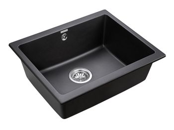 Кухонная мойка Paulmark Gera 60 PM205546-BL Черная — фото 2, Кухонные мойки