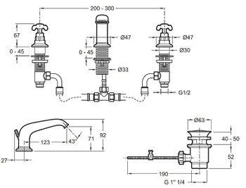 Смеситель для раковины Jacob Delafon Cleo 1889 E24306-CP Хром — фото 5, Смесители для раковины