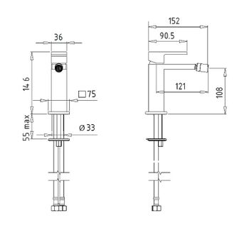 Смеситель для биде Migliore Kvant Gold 25398 Золото — фото 2, Смесители для биде