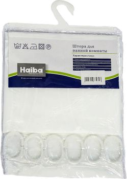 Штора для ванны Haiba HB75001 Белая — фото 4, Шторы для ванной
