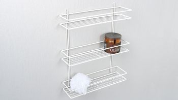 Полка корзина Fixsen FX-730W-3 Белый — фото 2, Полки для ванной и душа