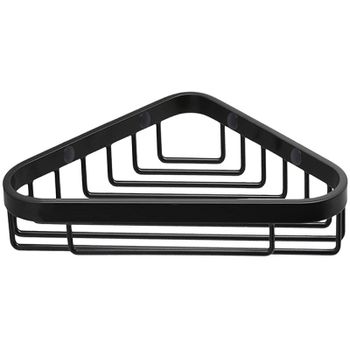 Полка корзина Colombo Design Basic B2732.NM угловая Черная матовая — фото 1, Полки для ванной и душа