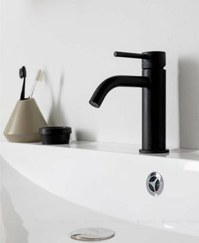 Комплект смесителей Paffoni Light KITLIG018NO071 Черный матовый — фото 7, Готовые комплекты для ванной комнаты