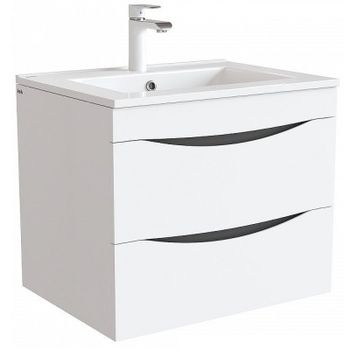 Тумба под раковину Iddis Cloud 60 CLO60W0i95 подвесная Белая — фото 1, Тумбы под раковину