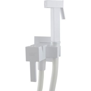 Гигиенический душ Webert Pegaso PE870303740 со смесителем Белый матовый — фото 1, Гигиенические души