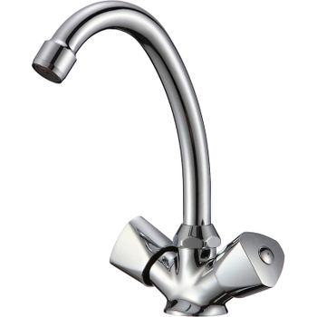 Смеситель для раковины WesnaArt Teplo TEP04-240 Хром — фото 1, Смесители для раковины