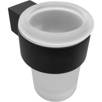 Стакан для зубных щеток Altasan Лотос ЛТ41ЧМ Черный матовый — фото 1, Стаканы для зубных щеток