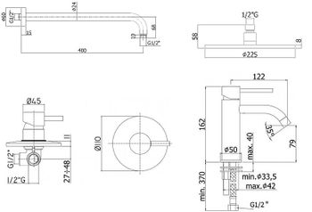 Комплект смесителей Paffoni Light KITLIG011BO071 Белый матовый — фото 7, Готовые комплекты для ванной комнаты