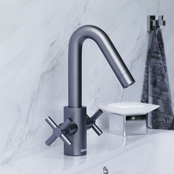Смеситель для раковины Damixa RedBlu Neo Classic 270210000 Графит — фото 3, Смесители для раковины