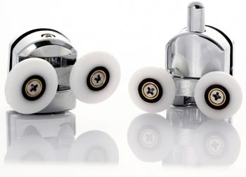 Душевая дверь Abber Schwarzer Diamant 150 AG30150H профиль Хром стекло прозрачное — фото 3, Раздвижные душевые двери