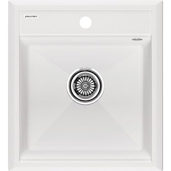 Кухонная мойка Paulmark Stepia 45 PM114651-WH Белая — фото 1, Кухонные мойки