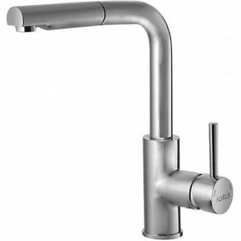 Смеситель для кухни Alveus Siros-P Chr-BR 1132901 Брашированная сталь — фото 1, Смесители для кухни