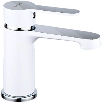 Смеситель для раковины Frap H41 F1041 Белый Хром — фото 1, Смесители для раковины