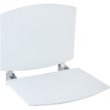 Сиденье для душа Nofer 15042.FIX.NBA Белое — фото 1, Сиденья