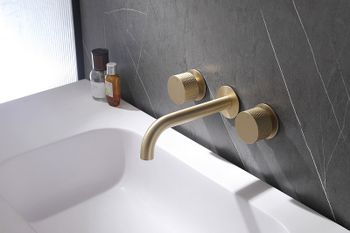 Смеситель для раковины Abber Wasser Kreis AF81122G Золото матовое — фото 2, Смесители для раковины