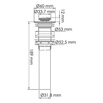 Донный клапан WasserKRAFT A252 Click-Clack Золото матовое — фото 2, Донные клапаны