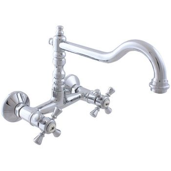 Смеситель для раковины Rav Slezak Morava retro MK302.5/28 Хром — фото 1, Смесители для раковины