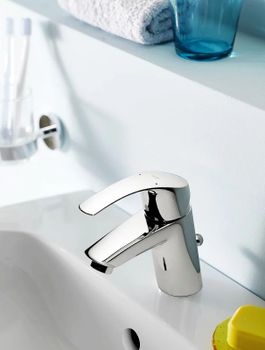 Комплект смесителей Grohe Eurosmart 124446 Хром — фото 4, Готовые комплекты для ванной комнаты