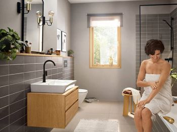 Смеситель для раковины Hansgrohe Rebris E 72576670 Черный матовый — фото 3, Смесители для раковины