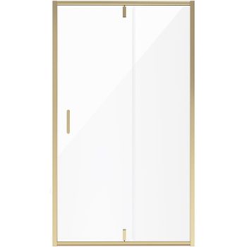 Душевая дверь Niagara Nova 120 NG-43-12AG профиль Холодное золото стекло прозрачное — фото 1, Распашные душевые двери