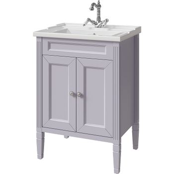 Тумба под раковину Caprigo Albion Concept 60 34010-SF028 Серая матовая — фото 1, Тумбы под раковину