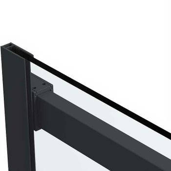 Душевая дверь Vincea Como Soft 130 VDS-1CS130CLB профиль Черный стекло прозрачное — фото 9, Раздвижные душевые двери