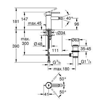 Товар: Смеситель для биде Grohe Essence New 32935001 Хром - фото 4 Смеситель для биде Grohe Essence New 32935001 Хром — фото 4, Смесители для биде