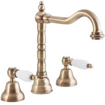 Смеситель для раковины Cezares First FIRST-BLS2-02-Bi Бронза — фото 1, Смесители для раковины