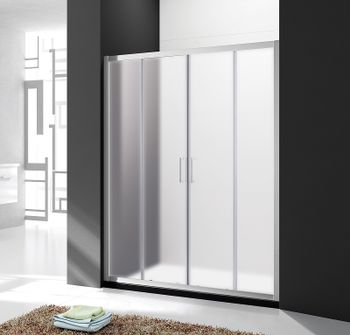 Душевая дверь Cezares Molveno 180 MOLVENO-BF-2-180-P-Cr профиль Хром стекло рифленое — фото 1, Раздвижные душевые двери